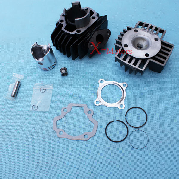 PW50 Engine Cylinder Piston kit-Yamaha PW50 Cylinder Piston Gasket Head Top End Kit 1981-2016