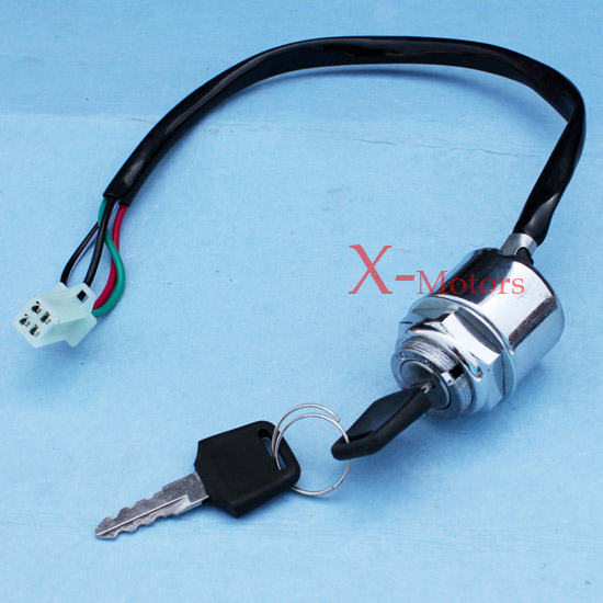 Kart ATV Quad Dirt Bike 4 Wire Male Plug Key-Ignition Key Switch for Go Kart ATV Quad Dirt Bike 4 Wire Male Plug Key